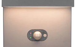 Trio Lighting Blyde hybrid solcellsdriven Vägglampa LED antracitgrå uppladdningsbar rörelsesensor IP65* Solcellslampor Vägg|Visa Alla Solcellslampor