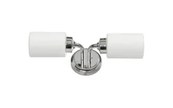 Badrumslampor Vägg<ArmaturHantverk Boda 2L Vägglampa Krom IP44