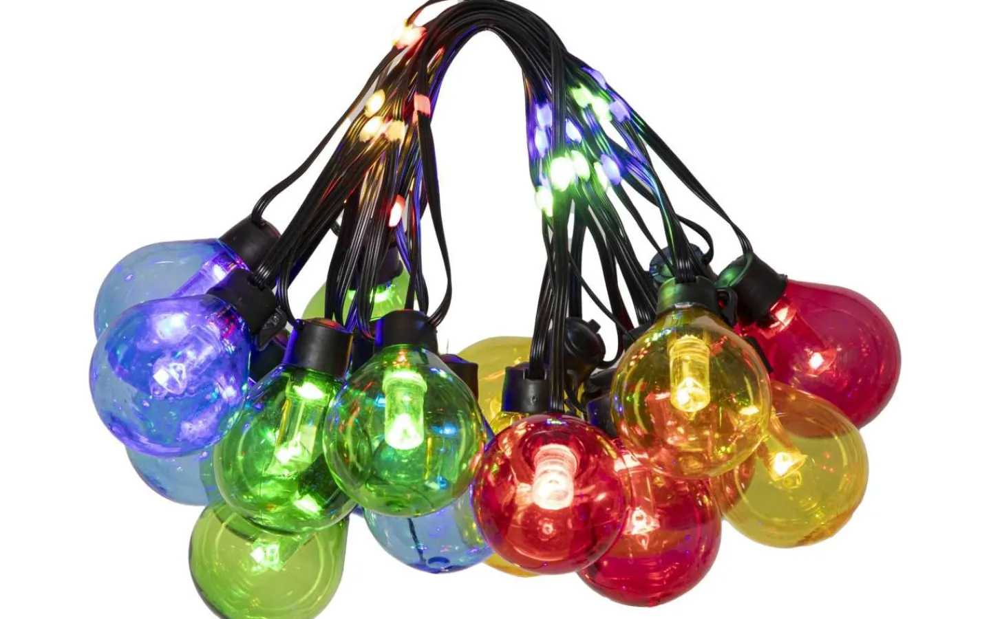 Star Trading Bolla Ljusslinga 5,3m 20L Multifärgad IP44* Partyslingor Utomhus 230V|Partyslingor Utomhus 230V