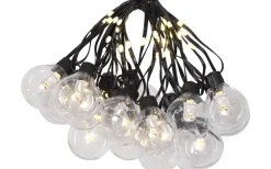 Partyslingor Utomhus 230V|Partyslingor Utomhus 230V<Star Trading Bolla Ljusslinga 5,3m 20L Svart/Klar IP44