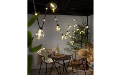 Partyslingor Utomhus 230V|Partyslingor Utomhus 230V<Star Trading Bolla Ljusslinga 5,3m 20L Svart/Klar IP44