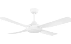 Bondi 1 Takfläkt 122cm Vit Med LED-Lampa