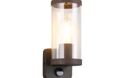 Bonito Vägglampa E27 rostfri rörelsesensor IP44