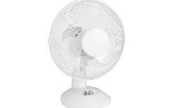 Bordsfläkt, 9-, Vit, 22W