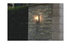 Bore III Vägglampa E27 Silver IP54