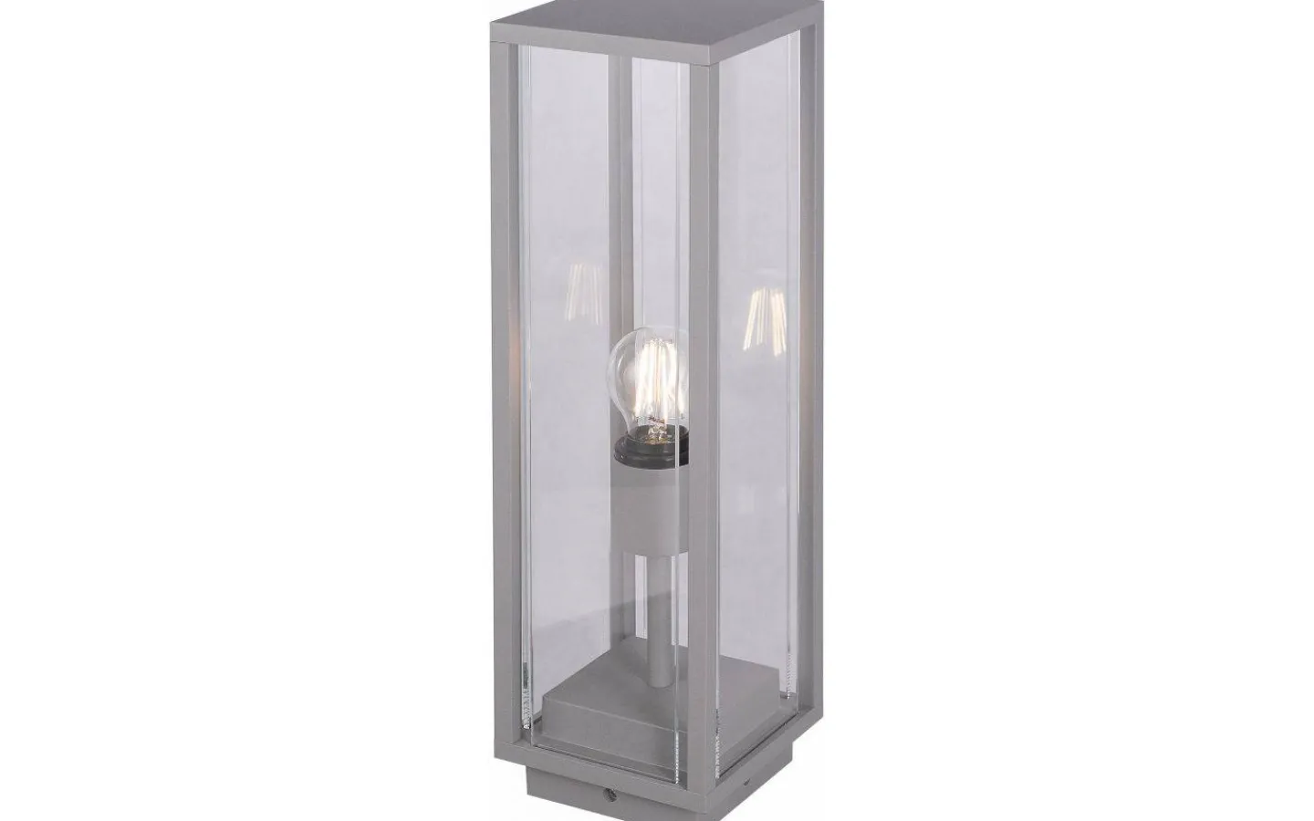 Pollare & Grindlyktor<Malmbergs Bore Markarmatur 50cm E27 Silver IP54