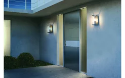 Malmbergs Bore Väggarmatur Rörelsesensor Silver IP54* Utomhusarmaturer, Stolpar|Vägglyktor