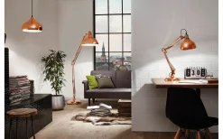 Eglo Borgillio Golvlampa 190cm Koppar* Golvläslampor