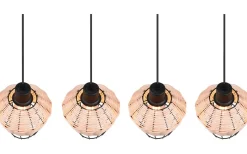 Borka Takpendel 4-delad E27 naturfärg/rotting