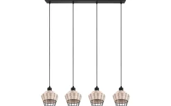 Borka Takpendel 4-delad E27 naturfärg/rotting