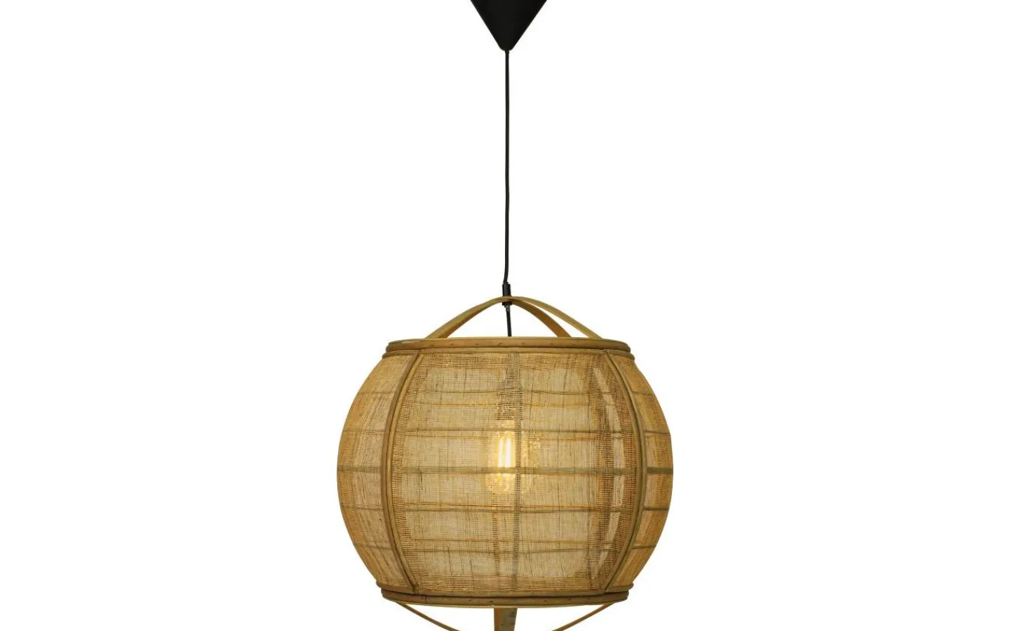 Aneta Borneo Taklampa 50cm Natur* Stora Taklampor Ø50-69 Cm