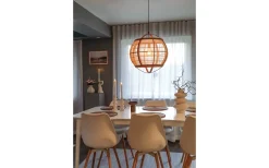 Aneta Borneo Taklampa 50cm Natur* Stora Taklampor Ø50-69 Cm