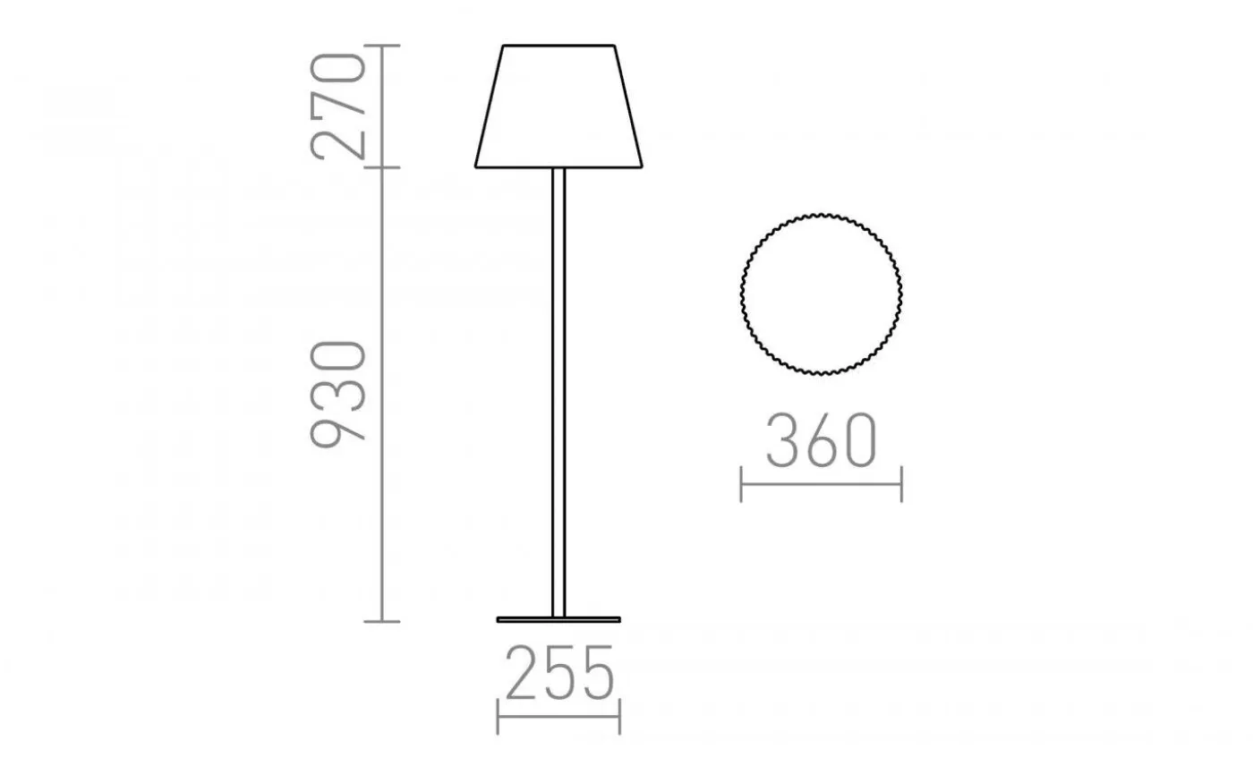 Bosanova Golvlampa Antrasitgrå 120cm 230V E27 IP65