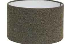 Hallbergs Boucle Cylinder Lampskärm Ø25cm Brun* Cylinder Lampskärmar