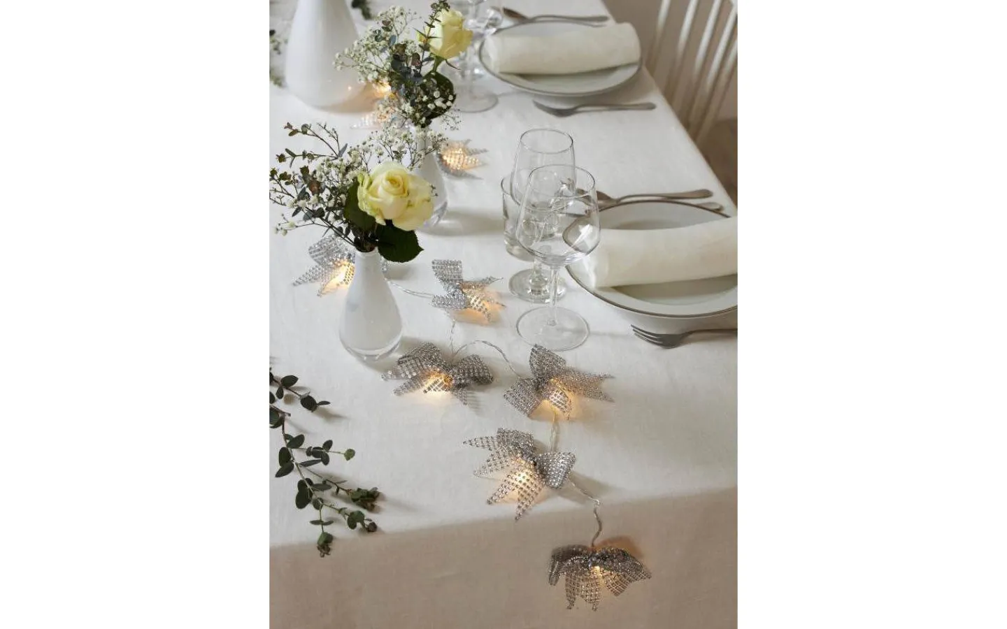 Inomhusdekorationer Batteri<Star Trading Bowie Batteridriven Ljusslinga 2,25m Silver