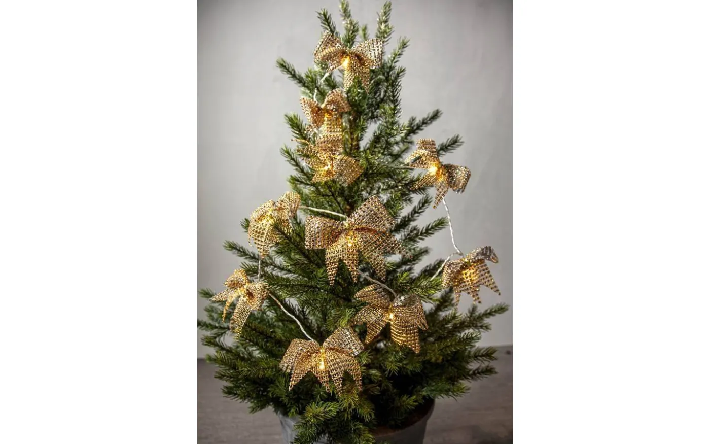 Bowie Batteridriven Ljusslinga 2,25m Mässing/Guld