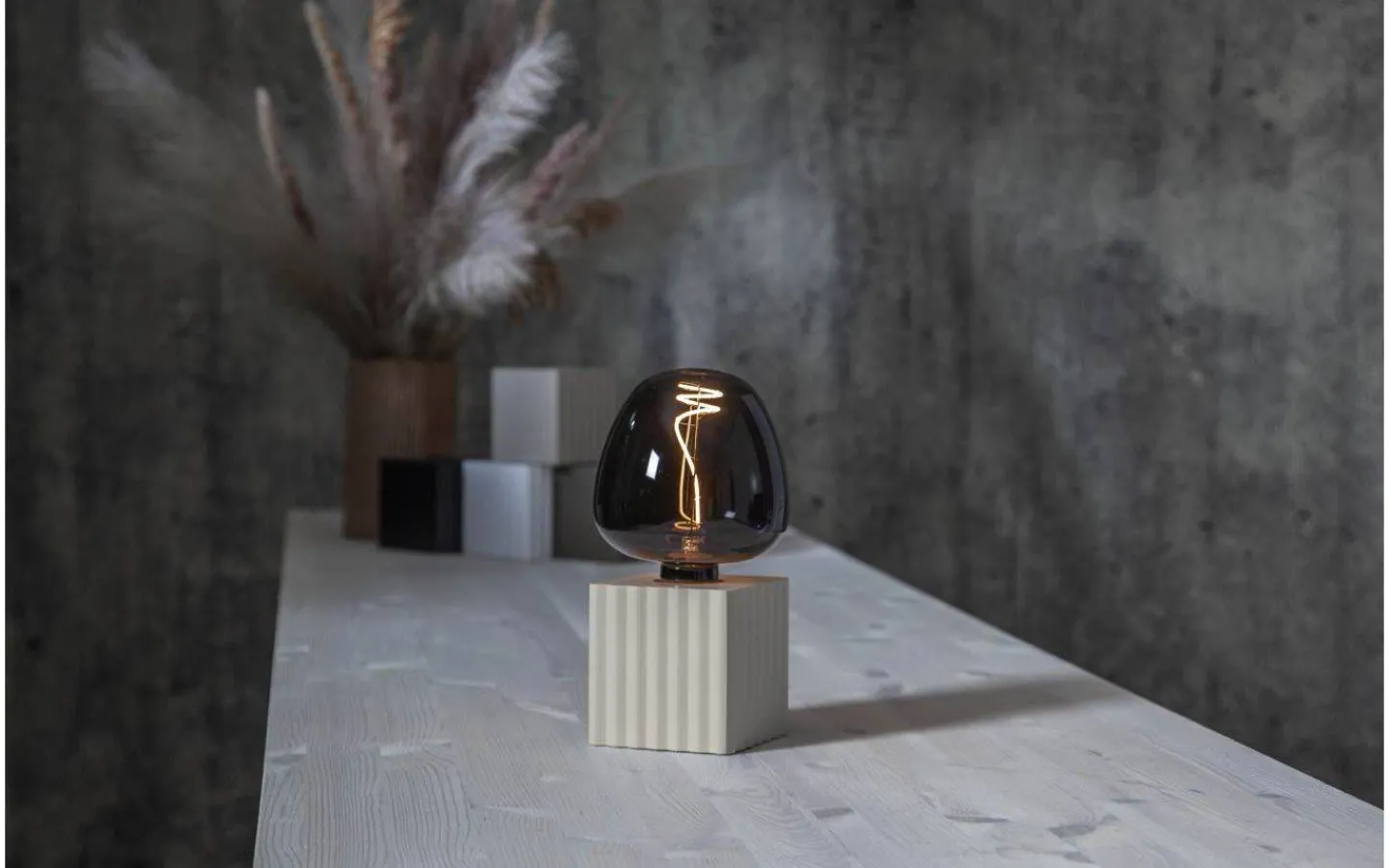 Bordslampor<Star Trading Box Bordslampa 10cm Beige