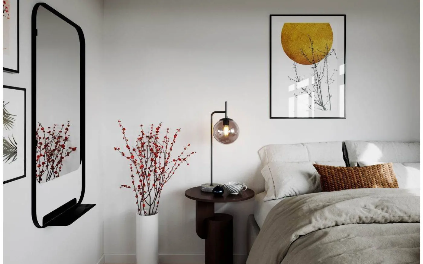 Boyle Bordslampa 60cm Rökgrå