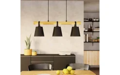 Kök & Matplats|Avlånga Taklampor<Eglo Boyle Taklampa 78cm 3L Svart