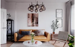 Boyle Taklampa Ø83cm Rökgrå