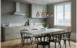 Boyle Taklampa 117cm Rökgrå