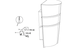 Breganzo Fasadlampa LED 3000K 2x2,5W Antracit IP44