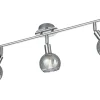 Reality Brest Spotlight 3-delad E14 krom* Avlånga Takspotlights|Takspot Med 3 Lampor