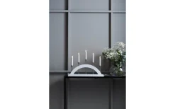 Visa Alla Adventsljusstakar|Adventsljusstakar 31-60 Cm<Markslojd Bridge Adventsljusstake 36cm 5L Vit/Stål