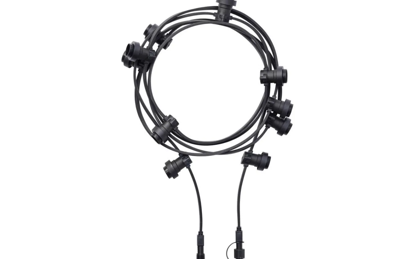 PR Home Bright Light Ljusslinga ADD-ON 4,9m utan ljuskällor Svart IP44* Partyslingor Utomhus 230V|Partyslingor Utomhus 230V