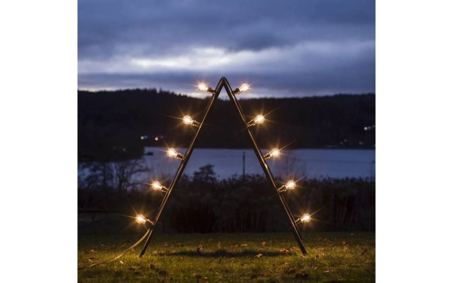 PR Home Bright Ljusstake 120cm inkl. 10st Klara ljuskällor Outdoor Corten IP44* Visa Alla Adventsljusstakar|Adventsljusstakar 61-120 Cm