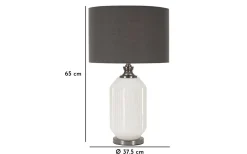 Mauro Ferretti Brighty Bordslampa 65cm Vit/Grå* Bordslampor