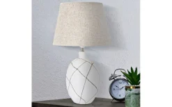 Mauro Ferretti Brillante Bordslampa 60cm Vit/Beige* Bordslampor