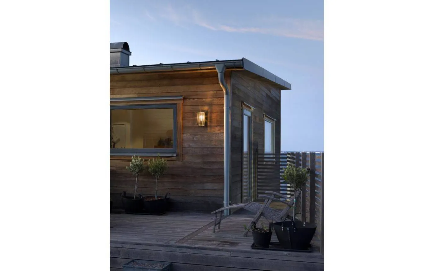 Brindisi Vägglampa med Rörelsesensor 26cm Svart IP54