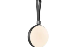 Bring Uppladdningsbar Klotlampa Ø12cm Svart/Opalvit IP44