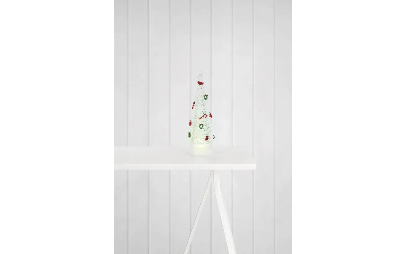 Bro Batteridriven Bordsdekoration Julgran 35cm Vit