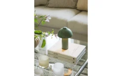 Globen Lighting Buddy Portabel Bordslampa 25cm Grön IP44* Uppladdningsbara Lampor Utomhus|Uppladdningsbara Lampor Utomhus