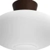 Bullo Plafond 38cm Oxid/Opalglas