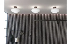 Bullo Plafond 38cm Oxid/Opalglas