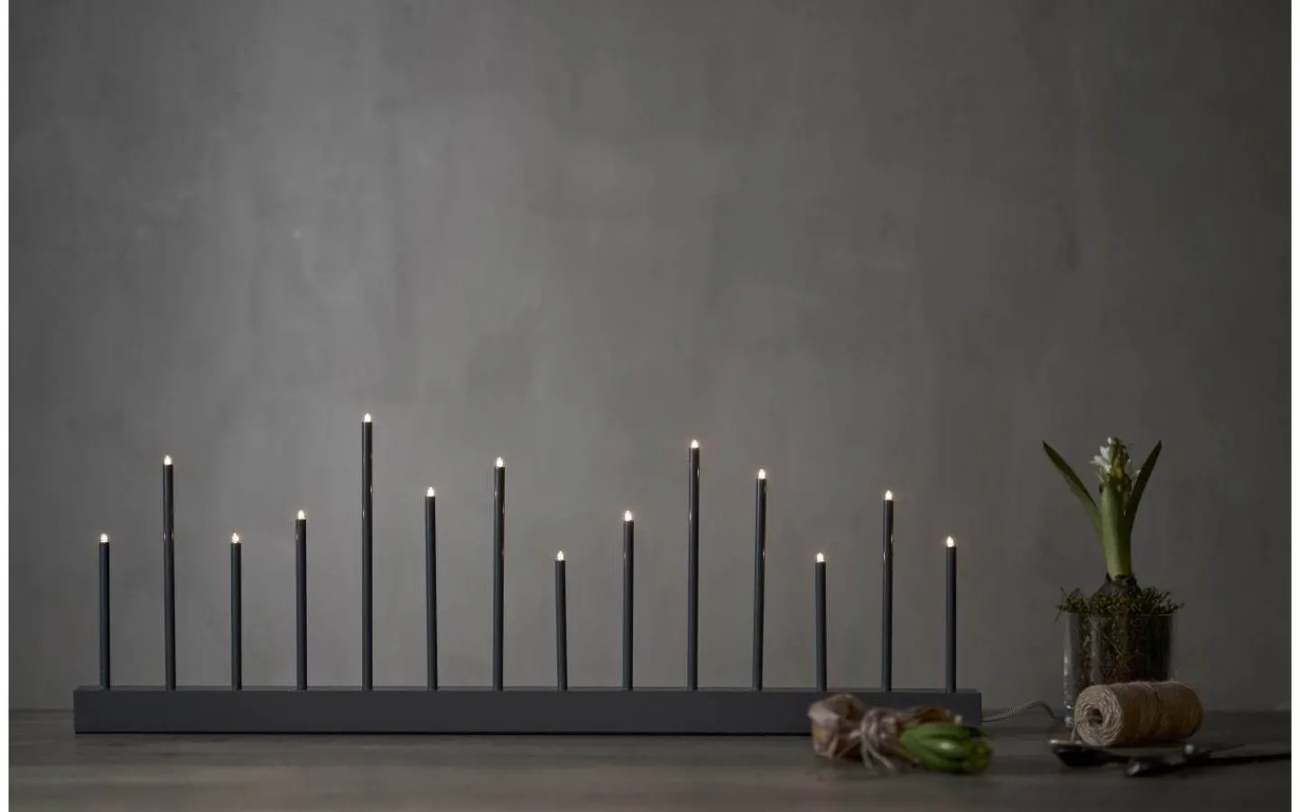 Visa Alla Adventsljusstakar|Adventsljusstakar 0-30 Cm<Star Trading Buzz Adventsljusstake 27cm Grafit