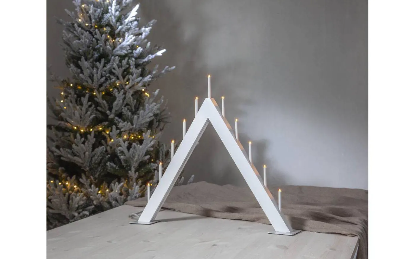 Buzz Adventsljusstake 50cm Vit