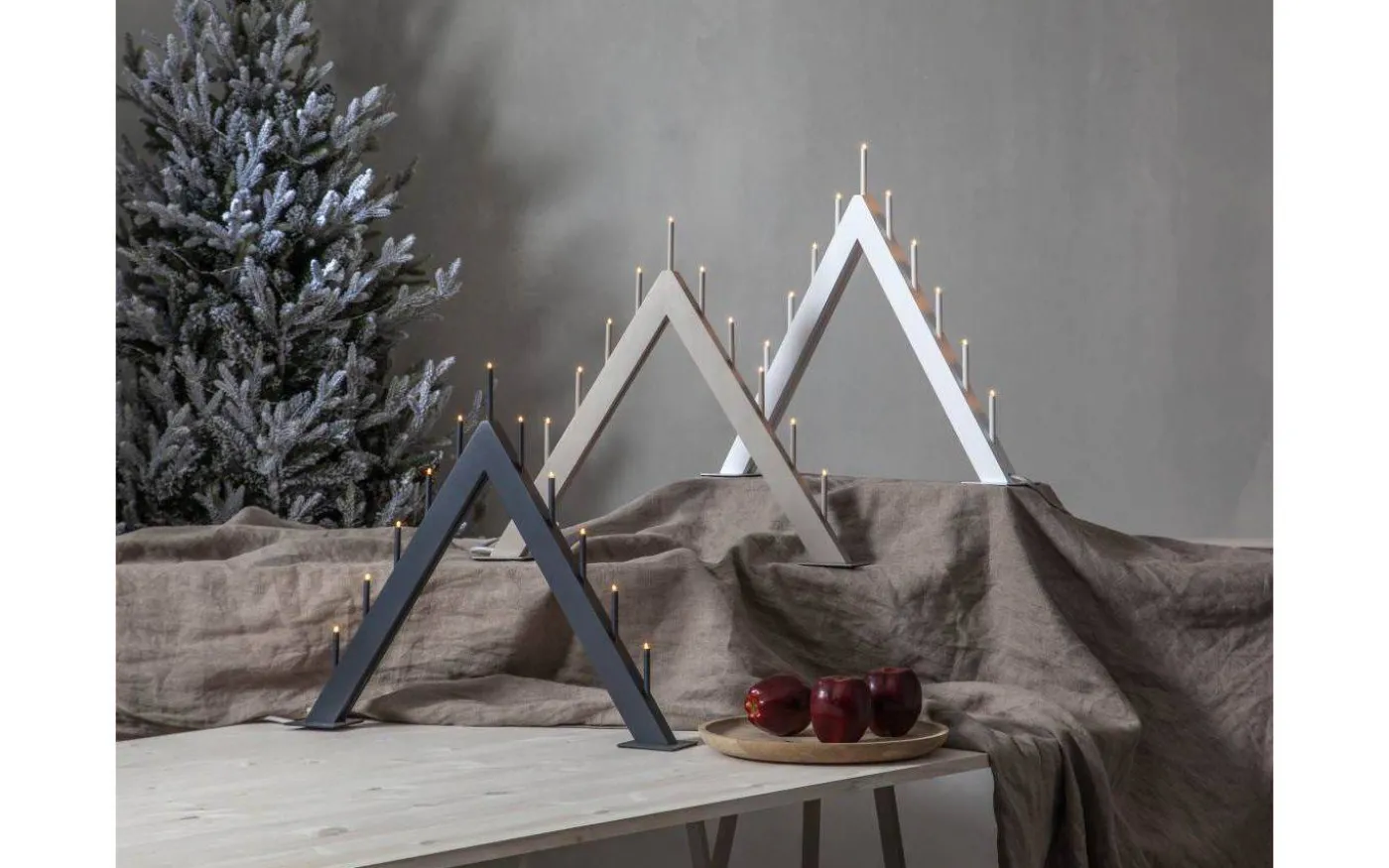 Buzz Adventsljusstake 50cm Vit