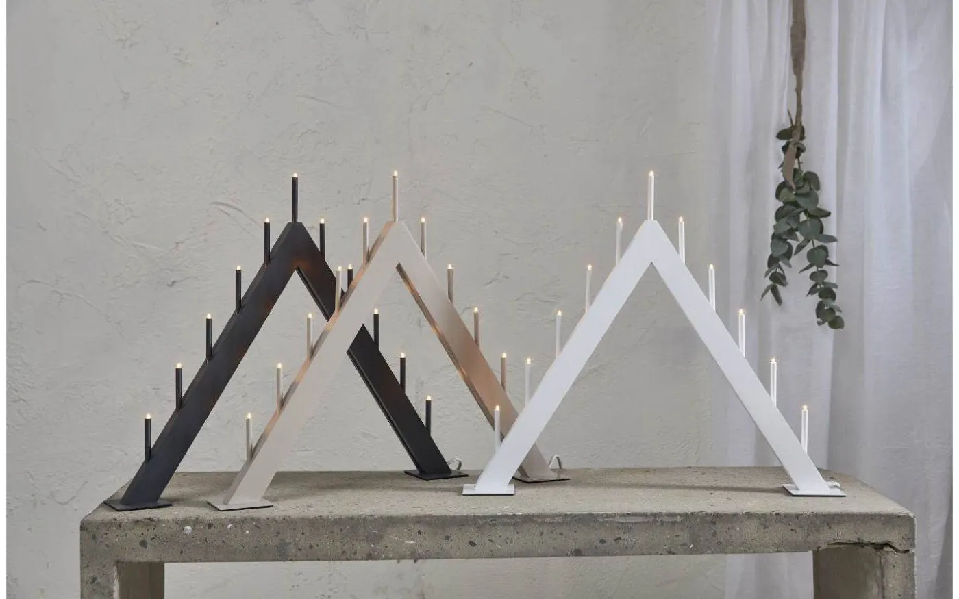 Buzz Adventsljusstake 50cm Vit