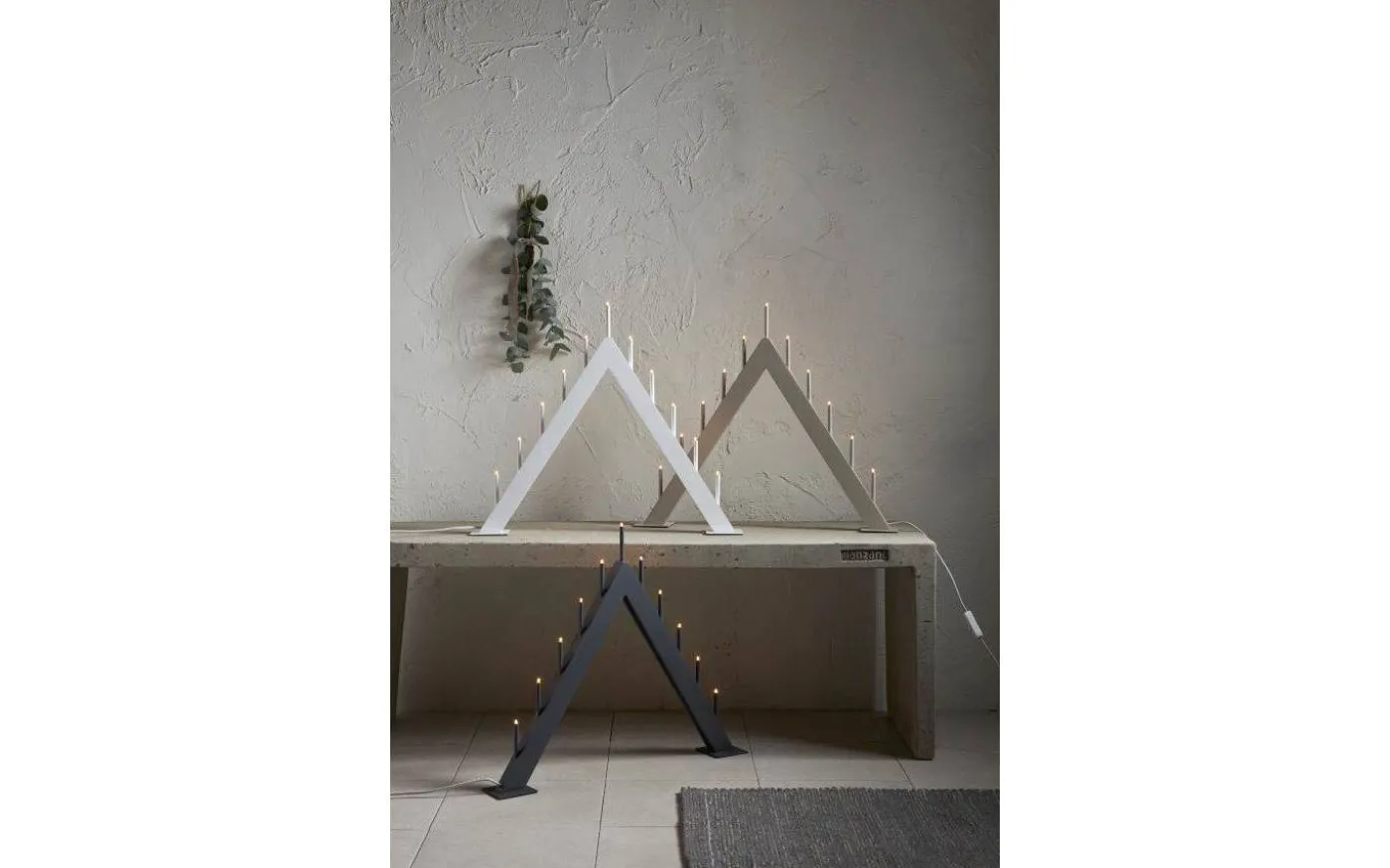 Buzz Adventsljusstake 50cm Vit