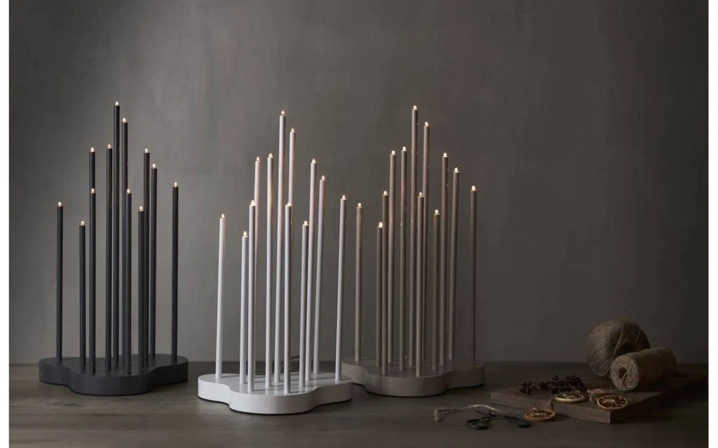 Buzz Adventsljusstake 43cm Grafit