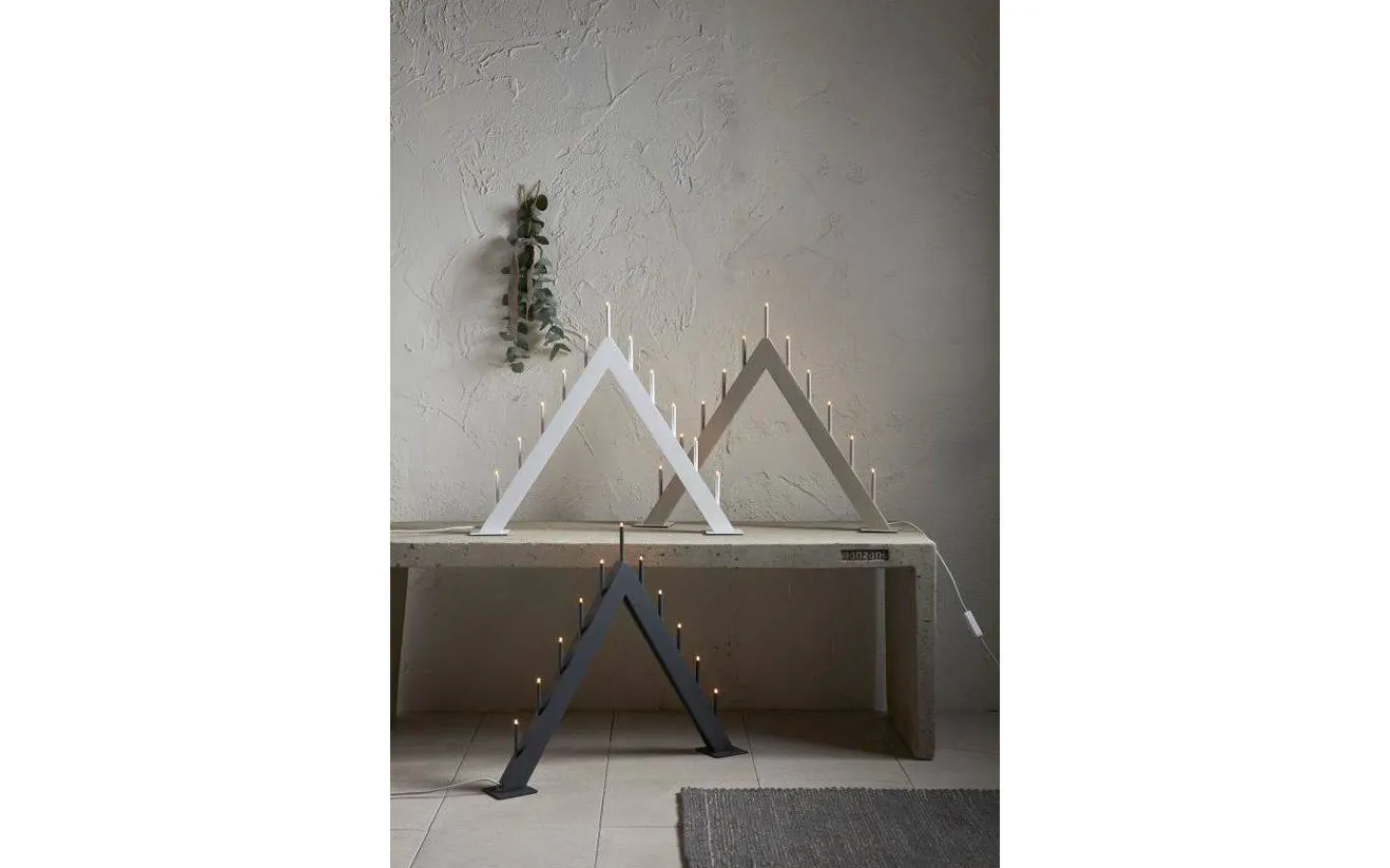 Visa Alla Adventsljusstakar|Adventsljusstakar 31-60 Cm<Star Trading Buzz Adventsljusstake 50cm Grafit