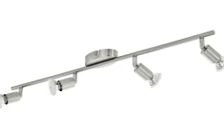 Buzz Takspotlight 69cm GU10 LED 3000K 4x2,8W Nickel