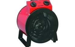 Byggfläkt, Rund, 2kW, Röd, IP44