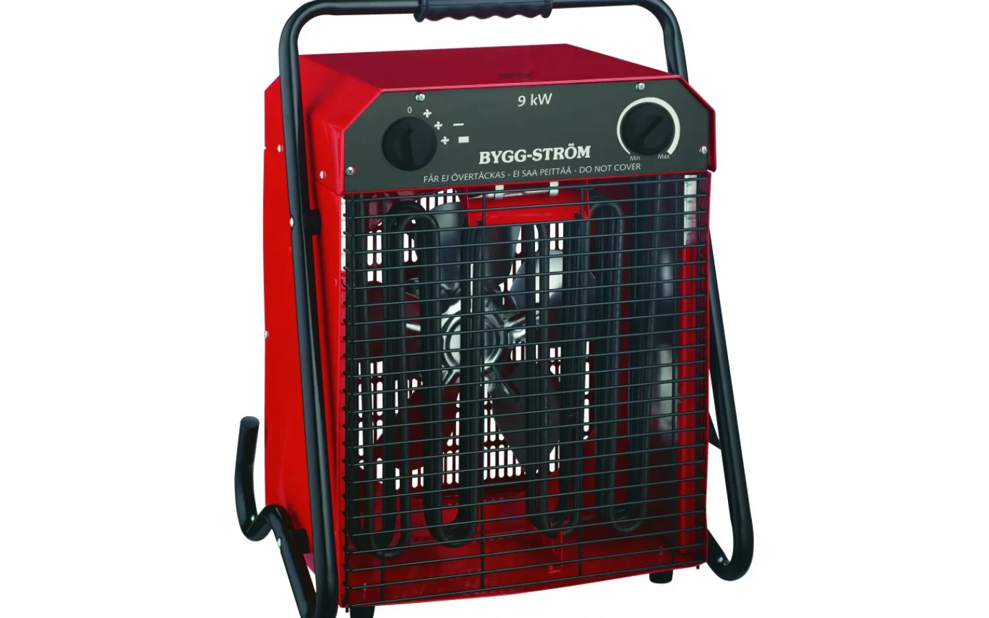 Värme- & Takfläktar,Eltempr<Malmbergs Byggfläkt, Stativ, 9kW, 400V, Röd, IP44