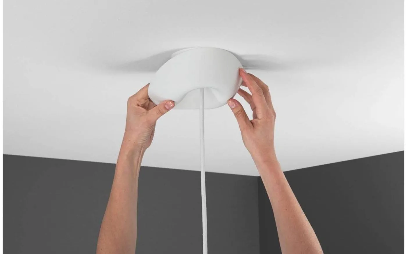 CableCup Trio Takupphäng Vit 14cm