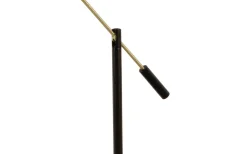 Aneta Cadiz Golvlampa 130cm LED 9W 3000K Svart/Matt Mässing* Golvläslampor